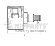 N2830902 Sada kloubů, hnací hřídel NIPPARTS