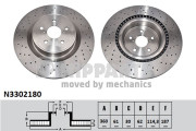 N3302180 Brzdový kotouč NIPPARTS