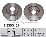 N3303101 Brzdový kotouč NIPPARTS