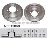 N3312068 Brzdový kotouč NIPPARTS