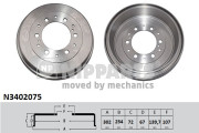 N3402075 Brzdový buben NIPPARTS