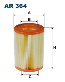 AR 364 Vzduchový filtr FILTRON