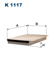 K 1117 Filtr, vzduch v interiéru FILTRON