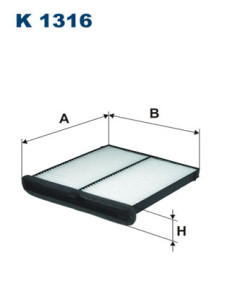 K 1316 Filtr, vzduch v interiéru FILTRON