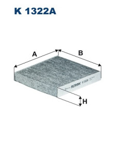 K 1322A Filtr, vzduch v interiéru FILTRON