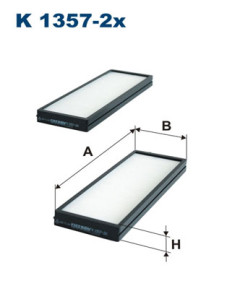 K 1357-2x Filtr, vzduch v interiéru FILTRON