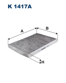 K 1417A Filtr, vzduch v interiéru FILTRON