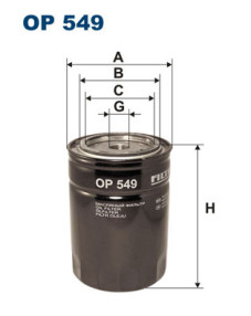 OP 549 Filtr, pracovní hydraulika FILTRON