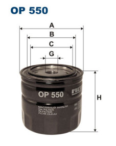 OP 550 Filtr, pracovní hydraulika FILTRON