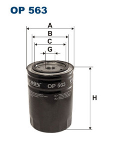 OP 563 Filtr, pracovní hydraulika FILTRON