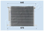 CND313016 Kondenzátor, klimatizace ASHIKA