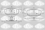 6214030 Sada brzdových destiček, kotoučová brzda SASIC