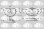 6216099 Sada brzdových destiček, kotoučová brzda SASIC