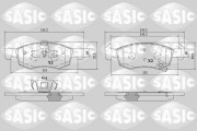 6216203 Sada brzdových destiček, kotoučová brzda SASIC