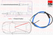FBC0028 Tažné lanko, parkovací brzda FAI AutoParts