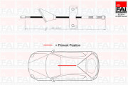 FBC0036 Tažné lanko, parkovací brzda FAI AutoParts