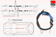 FBC0039 Tažné lanko, parkovací brzda FAI AutoParts