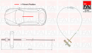 FBC0065 Tažné lanko, parkovací brzda FAI AutoParts