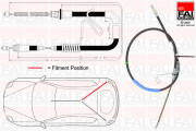 FBC0067 Tažné lanko, parkovací brzda FAI AutoParts