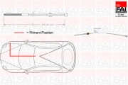 FBC0076 Tažné lanko, parkovací brzda FAI AutoParts