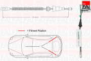 FBC0078 Tažné lanko, parkovací brzda FAI AutoParts