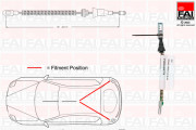 FBC0079 Tažné lanko, parkovací brzda FAI AutoParts