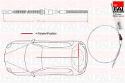 FBC0081 Tažné lanko, parkovací brzda FAI AutoParts