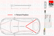 FBC0082 Tažné lanko, parkovací brzda FAI AutoParts