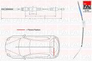 FBC0113 Tažné lanko, parkovací brzda FAI AutoParts