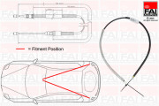 FBC0115 Tažné lanko, parkovací brzda FAI AutoParts