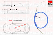 FBC0143 Tažné lanko, parkovací brzda FAI AutoParts