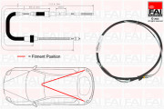 FBC0149 Tažné lanko, parkovací brzda FAI AutoParts