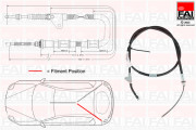 FBC0152 Tažné lanko, parkovací brzda FAI AutoParts