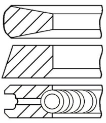 PR25-000 Sada pístních kroužků FAI AutoParts