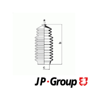 4044700410 Sada měchů, řízení JP GROUP