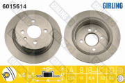 6015614 Brzdový kotouč GIRLING