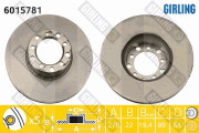 6015781 Brzdový kotouč GIRLING