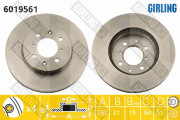 6019561 Brzdový kotouč GIRLING