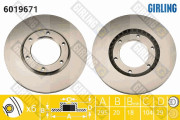 6019671 Brzdový kotouč GIRLING