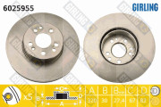 6025955 Brzdový kotouč GIRLING
