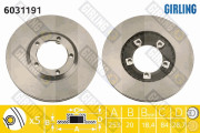 6031191 Brzdový kotouč GIRLING