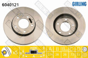 6040121 Brzdový kotouč GIRLING