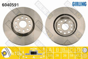 6040591 Brzdový kotouč GIRLING