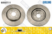 6040711 Brzdový kotouč GIRLING