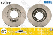 6041021 Brzdový kotouč GIRLING