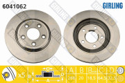 6041062 Brzdový kotouč GIRLING