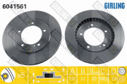 6041561 Brzdový kotouč GIRLING