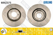 6042375 Brzdový kotouč GIRLING