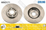 6043171 Brzdový kotouč GIRLING