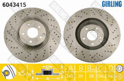 6043415 Brzdový kotouč GIRLING